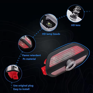 Projecteur de logo de porte de bienvenue LED pour <span class=keywords><strong>Mercedes</strong></span> Benz Classe S W222 W240 S300h S350 S400 S550L S63L, lumière de courtoisie avec logo en ombre - Product Image 5