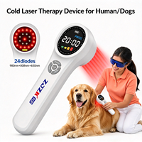 Unité de thérapie au laser froid LLLT professionnelle pour la gingivite des animaux de compagnie, les maladies parodontales et le soulagement des douleurs musculo-squelettiques