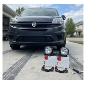ชุดไฟตัดหมอก Fiat Doblo 3 III พร้อมขายึด รวมถึง 46823269 51756924 ไฟขับขี่ รับประกัน 2 ปี หลอดไฟ Sis ขนาดเดียว - Product Image 3