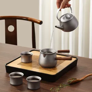 热卖中国功夫户外茶具大容量茶壶豪华现代野营茶具