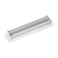Grille d'aération extérieure moderne en aluminium et acier, durable et efficace pour la distribution d'air dans les entrepôts et les salons