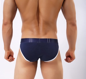 Nouvelle conception de <span class=keywords><strong>sous</strong></span>-vêtements sexy pour hommes, coton, fermeture éclair, imprimé, taille basse, slip confortable, vente <span class=keywords><strong>en</strong></span> gros de boxers pour hommes - Product Image 6