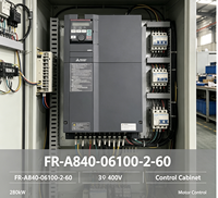 Variateur de fréquence Mitsubishi FR-A840-06100-2-60 250KW 380V 3 AC, multi-tensions 481A 590Hz, contrôle vectoriel sans capteur, moteur CE