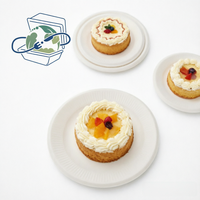 Assiettes en bagasse de canne à sucre de 6 pouces, compatibles micro-ondes, jetables, biodégradables et compostables, pour l'emballage alimentaire et la restauration