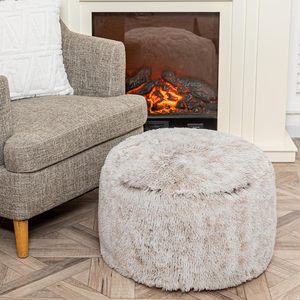 Pink Faux Fur Round <b>Bean</b> <b>Bag</b> Indoor Sofa Lounger Waterproof Bed Chair - Product Image 4