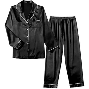 Conjunto de Pijamas Ecológicos para Mujer, Ropa de Dormir Transpirable de Algodón y Seda, Manga Larga, Logotipo Personalizado, Producción OEM ODM en Fábrica de Vietnam - Product Image 2