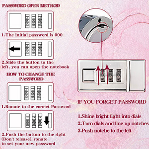 Biểu Tượng Tùy Chỉnh A5 80 Sheets 160 Trang Màu Nhật Ký Notepad 60Sheets Máy Tính Xách Tay Chất Kết Dính Notepad Với Khóa Cuốn Sách - Product Image 6