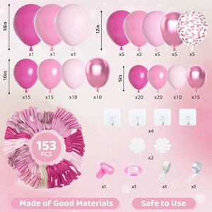 18 12 10 palloncini in lattice metallico da 5 pollici con coriandoli viola fornisce Kit in lattice con arco a palloncino per matrimonio e compleanno Set per feste - Product Image 2