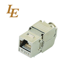 Conector Modular RJ45 de Alta Calidad, Nuevo, Sin Herramientas, de 90 Grados, para Redes LE, UTP Cat5e, Cat6, Cat6a, Keystone, Telecomunicaciones - Product Image 1