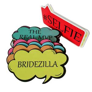 Divertidos dibujos animados impresión Digital logotipo personalizado vibrante impresión UV accesorios de fotos <span class=keywords><strong>para</strong></span> Decoración de cumpleaños favores de fiesta - Product Image 4