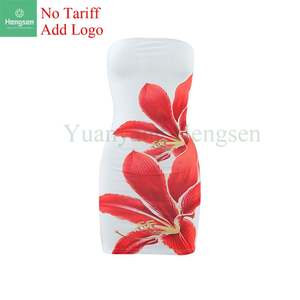 Mini abito senza spalline estivo alla moda ed elegante <span class=keywords><strong>su</strong></span> <span class=keywords><strong>misura</strong></span> con stampa floreale aderente abbigliamento da <span class=keywords><strong>donna</strong></span> Sexy senza schienale - Product Image 4