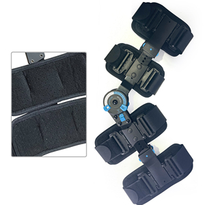 Gãy xương cố định dây chằng căng đầu gối hỗ trợ chấn thương khớp y tế điều chỉnh vật lý trị liệu <span class=keywords><strong>hip</strong></span> đầu gối orthosis với bản lề - Product Image 6