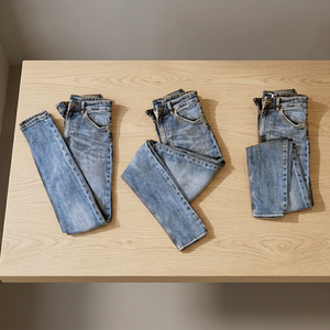 Jersey de peso pesado Unisex, pantalón informal, Denim desgastado de alta calidad, doble bolsillo, de gran tamaño, para invierno, French Terry Straight Drop - Product Image 4