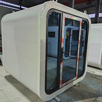 Maison capsule préfabriquée mini de 20 pieds à prix abordable avec ensemble complet d'armoires de cuisine pour bureau ou habitation – Vente en gros