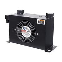 Échangeur de chaleur à plaques refroidi par air avec ventilateur 12V 50L/min pour moteur d'hélicoptère et refroidissement hydraulique de véhicule amphibie