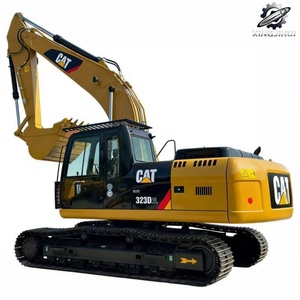 Excavatrice sur chenilles d'occasion CAT323D2L, 23 tonnes, godet de 1,2 m³, marque japonaise d'origine, grande excavatrice de construction, faible nombre d'heures, bon état - Product Image 1