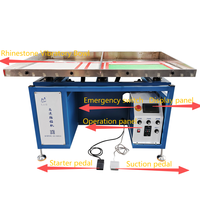 Machine automatique de fixation de strass pour vêtements en acier inoxydable DSMC, haute efficacité, double axe, brossage 30W 220V CE