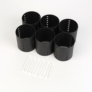 Set di 6 Bigodini in Plastica per Capelli con Fermagli, Strumenti Professionali per Parrucchieri, Vendita all'Ingrosso - Product Image 4