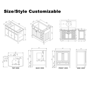 Mueble de Baño Moderno de Madera Maciza Resistente al Agua, con Espejo Inteligente y Lavabo de Cerámica, para Apartamentos y Hoteles - Product Image 5