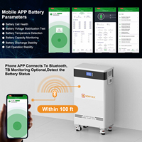Batterie solaire Lifepo4 51,2V 314Ah avec onduleur intégré 5kW/10kW, système tout-en-un hors réseau 16kWh, système de stockage d'énergie domestique