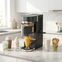 Máquina para Hacer Bebidas Congeladas de 1.2L, Compacta, Portátil, con Tanque Vertical, Máquina para Hacer Helados Caseros, Máquina para Hacer Granizados