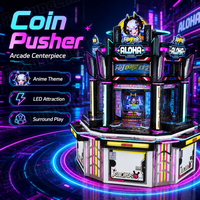 Pousse-pièces de type arcade pour parcs d'attractions, fabriqué en usine, avec garantie d'un an et vente en gros de machines de jeu