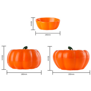 Fontaine à eau pour animaux de compagnie en céramique en forme de citrouille 180mm 200mm avec filtre pour chat et bol à circulation automatique - Product Image 1