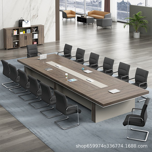 โต๊ะประชุมสี่เหลี่ยมทรงโมเดิร์น พร้อมชุดเก้าอี้สำหรับห้องประชุม - Product Image 2