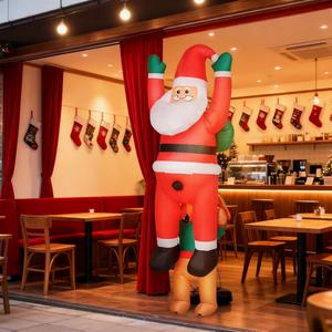 Decoración Navideña Inflable de 7 Pies, Santa Claus con Perro, Adornos Navideños, Regalos, Juguetes Navideños - Product Image 3