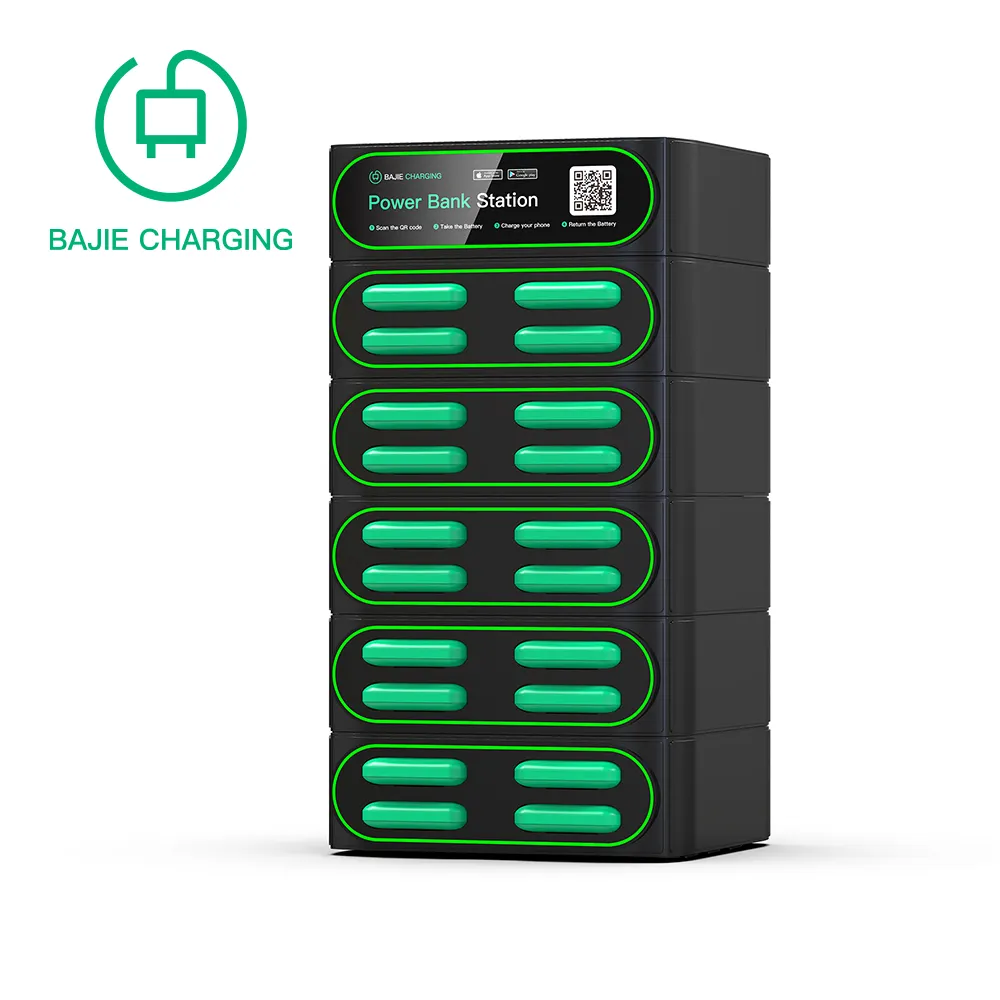 New Trend Sharing Power Bank Business, Stackable Version Charging Station for 20 Slots Charging Statoin with Breath Light