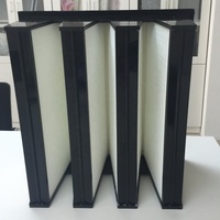 Filtres HEPA SFFILTECH de classe H10-H14 de type V à haute efficacité pour applications CVC et salles blanches