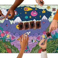 Tapis de jeu TCG sur mesure avec design aux couleurs vives, base en caoutchouc souple, bord renforcé, antidérapant, tapis de souris pour jeux