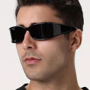 Gafas de Sol Deportivas Cuadradas Pequeñas con Logotipo Personalizado, Diseño Vintage Único, Color Blanco Curvo, para Mujer - Product Image 3