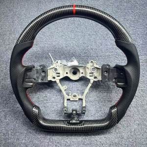 พวงมาลัยคาร์บอนไฟเบอร์สำหรับ Subaru WRX ขายส่ง เย็บมือ ตกแต่งรถยนต์ - Product Image 3