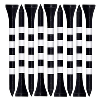 Tee de golf en plastique durable personnalisé en usine Tees en bambou en bois de golf écologique de qualité supérieure