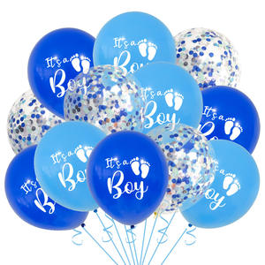 Globo de Aluminio de 12 Pulgadas con Diseño de Niño y Niña para Revelación de Género, Decoración para Baby Shower - Product Image 5