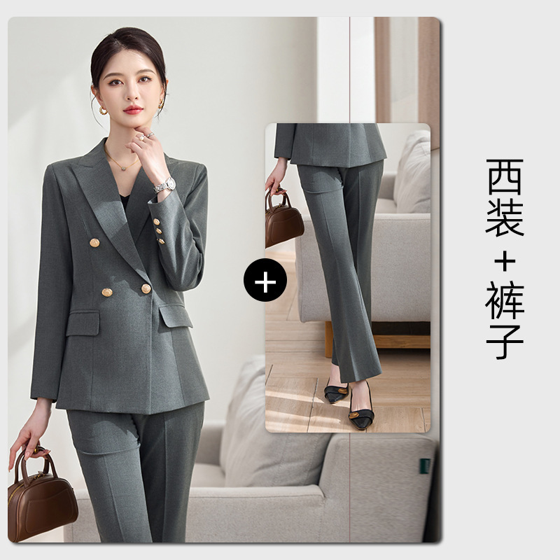 gray suit pants