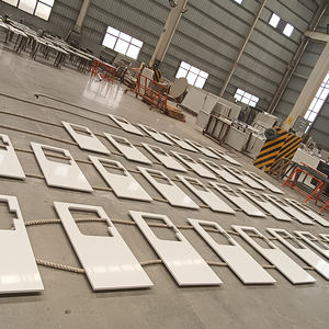 GOLDTOP ODM OEM Quartzo Dalle de quartz blanc 2002 Dalles de quartz blanc pur pour comptoir d'hôtel moderne Forme de grande dalle - Product Image 3