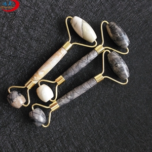 Rodillo masajeador con piedra de guasha, piedra de <span class=keywords><strong>jade</strong></span>, <span class=keywords><strong>nefrita</strong></span>, productos de masaje - Product Image 1