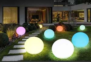 Quality Outdoor Led Solar Garden Lamp Beach Lawn Waterproof Led Ball Sphere Lamp for Night Club, Beach, Swimming Pool - Product Image 5