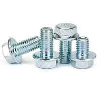 Fixations, boulons, écrous, vis en acier inoxydable M4 M6 M8 M10 M12 DIN6921 Classe 4.8, 8.8, 10.9, 12.9, boulon à tête hexagonale à bride