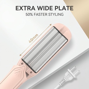 <span class=keywords><strong>Lisseur</strong></span> à vapeur ionique infrarouge électrique professionnel avec réservoir d'eau amovible et plaques en céramique pour usage domestique et hôtelier - Product Image 3