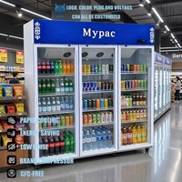 Vitrines réfrigérées à grande visibilité pour boissons, idéales pour les supermarchés et la présentation de boissons fraîches – Approvisionnement direct usine