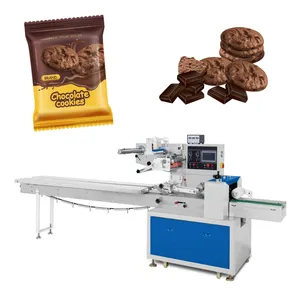 Automatic flow horizontal energy protein cereal chocolate bar packing machines
