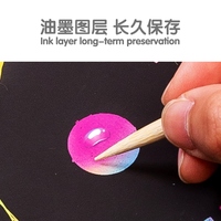 Cartes à gratter personnalisées Keybaby 2026, livre de papier à gratter noir d'art magique Anime & Animaux, jouets de dessin pour enfants
