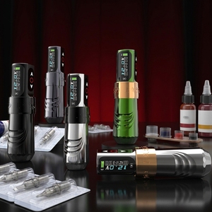 Wireless Rotary Tattoo Pen Machine Brushless Motor LED Display 4.0mm Stroke Lithium <b>Battery</b> for Professional Tattoo Use - Product Image 1