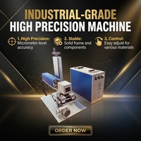 Machine de gravure laser à fibre 30W haute efficacité avec marquage permanent et prise en charge IA LAS pour métaux, verre et pièces industrielles refroidies par air