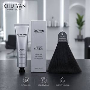 Tinte Profesional para Cabello Natural para Hombre Chuyan - Tubo de 60 ml - 100% Cobertura de Canas - Product Image 1