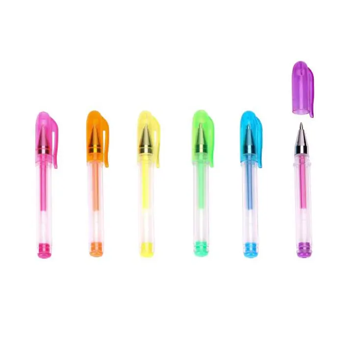 Set di penne a inchiostro gel colorate multicolori promozionali per cancelleria per ufficio scolastico personalizzato
