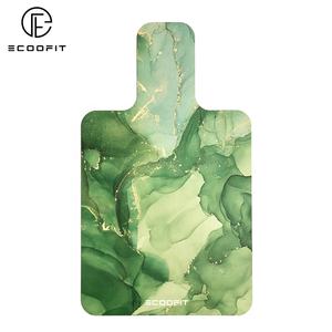 超薄可折叠超细纤维麂皮绿色Marbl OEM/ODM定制印花练习防滑盖普拉提粘性重整塔垫 - Product Image 1